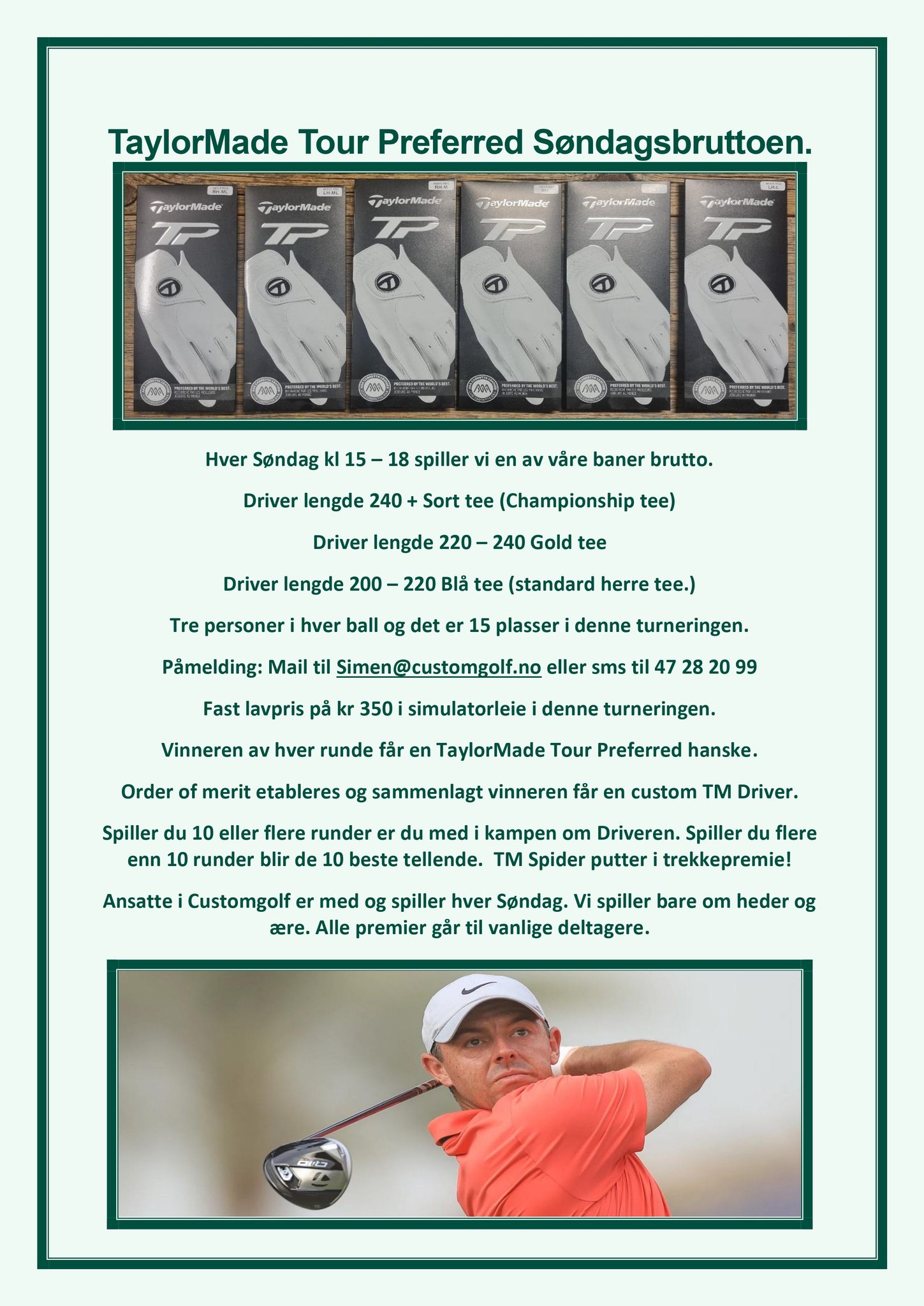 Custom Golf - Ny oppdatering i Callaway Fusion Open:-) Rune Sundborg 67 ...