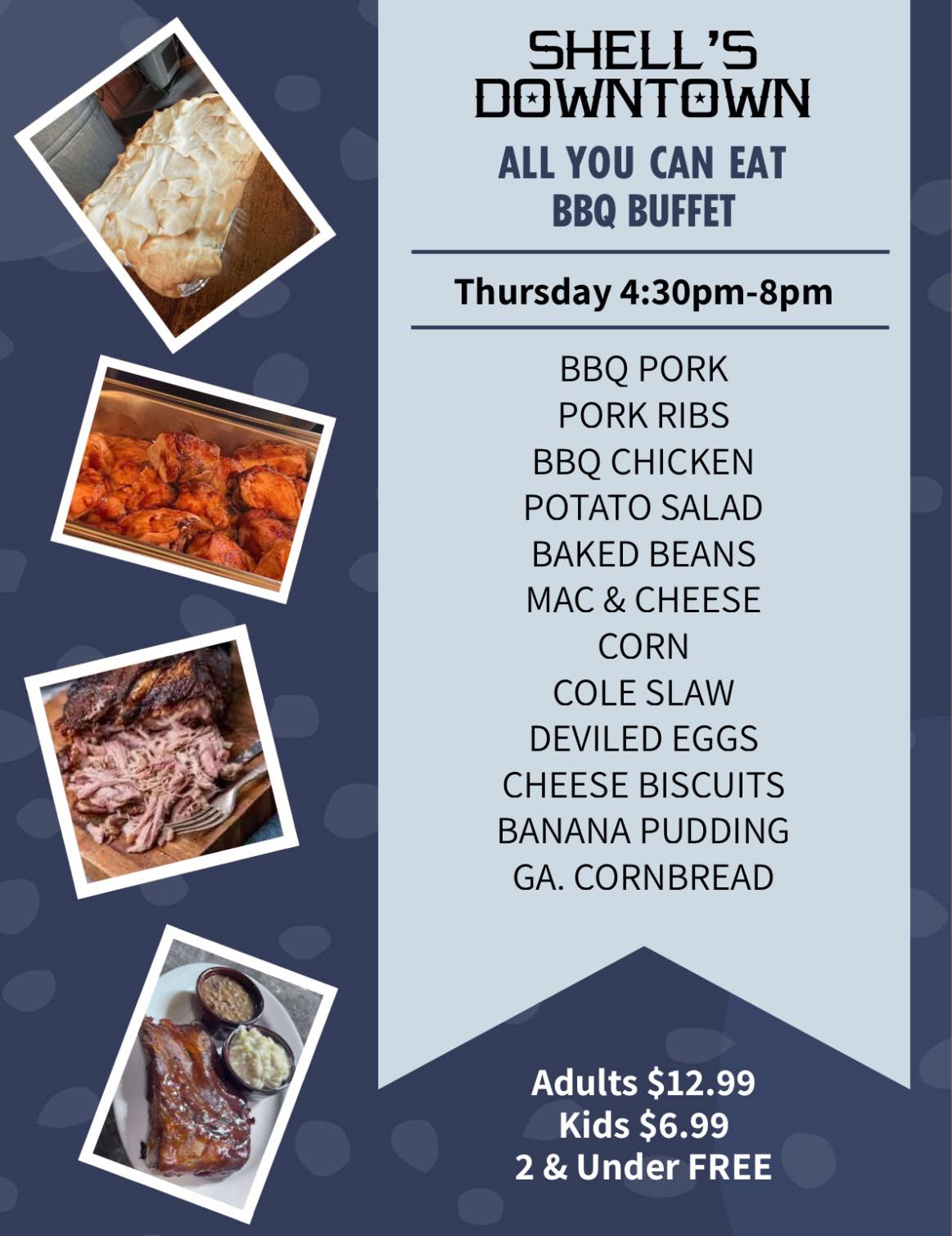 Shell's - 🔥 AYCE BBQ BUFFET 🔥 Thursday 4:30pm-8ish $12.99 | Facebook
