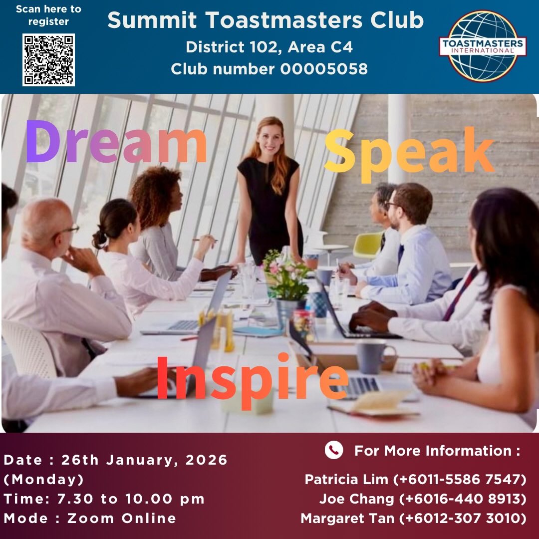 Summit Toastmasters... - Summit Toastmasters Club 00005058