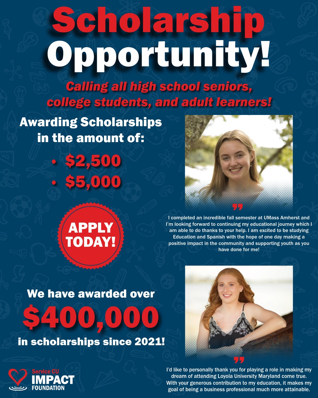 📖 The Service CU Impact Foundation... - Service Credit Union | Facebook