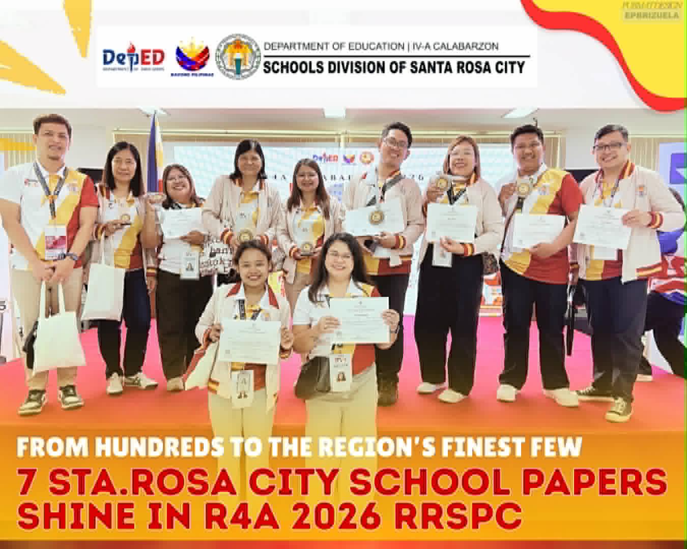 𝐑𝐑𝐒𝐏𝐂 2026 recognizes seven... - DepEd Santa Rosa City | Facebook