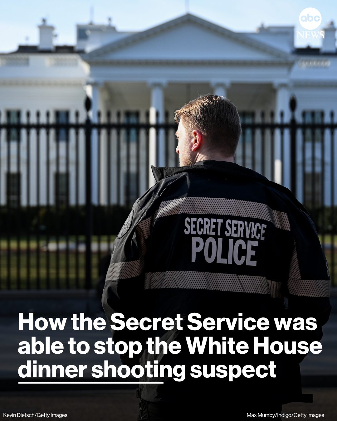 When an armed man appeared to run past a Secret Service checkpoint
