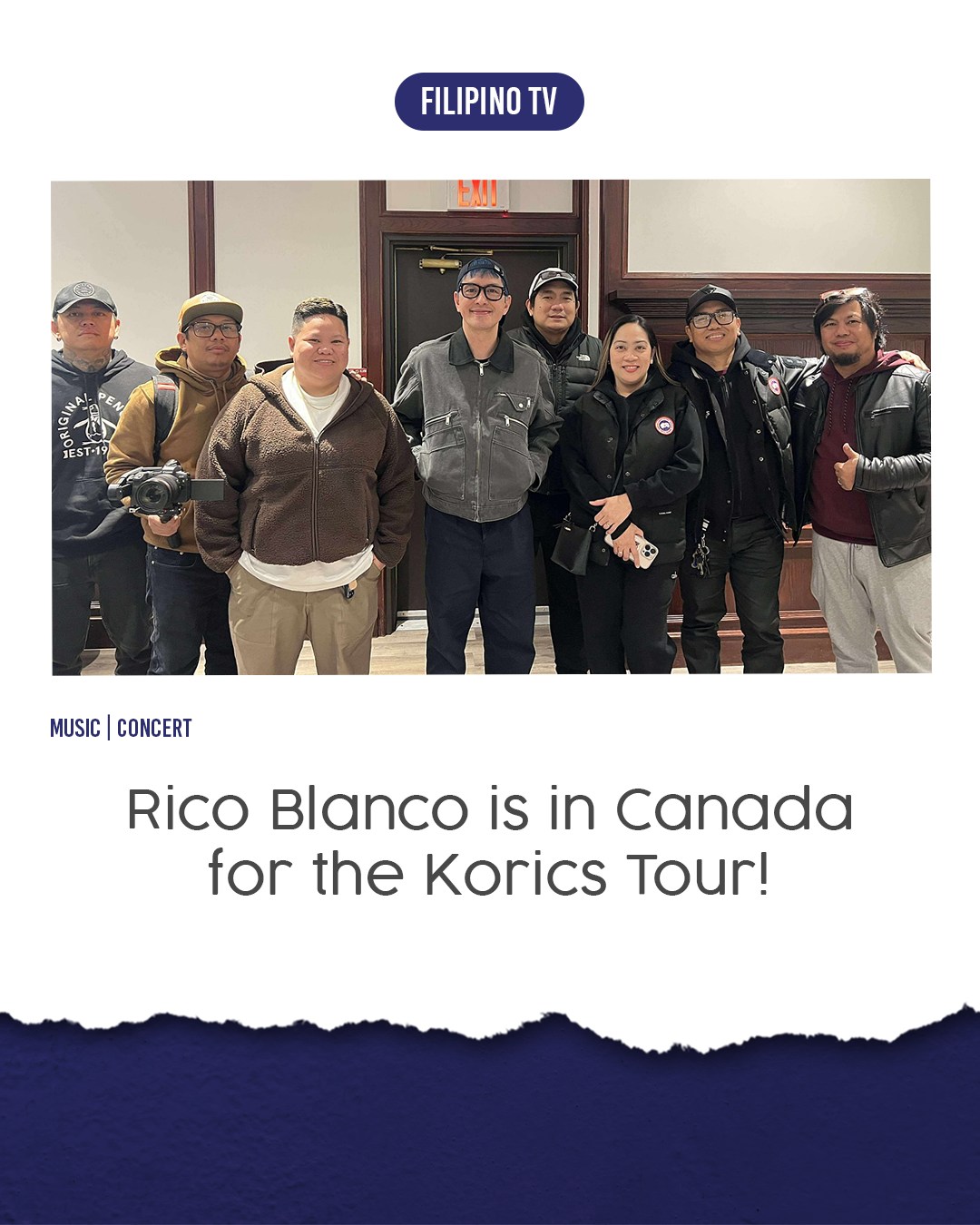 Filipino - OPM icon Rico Blanco has arrived in Canada for the Korics ...