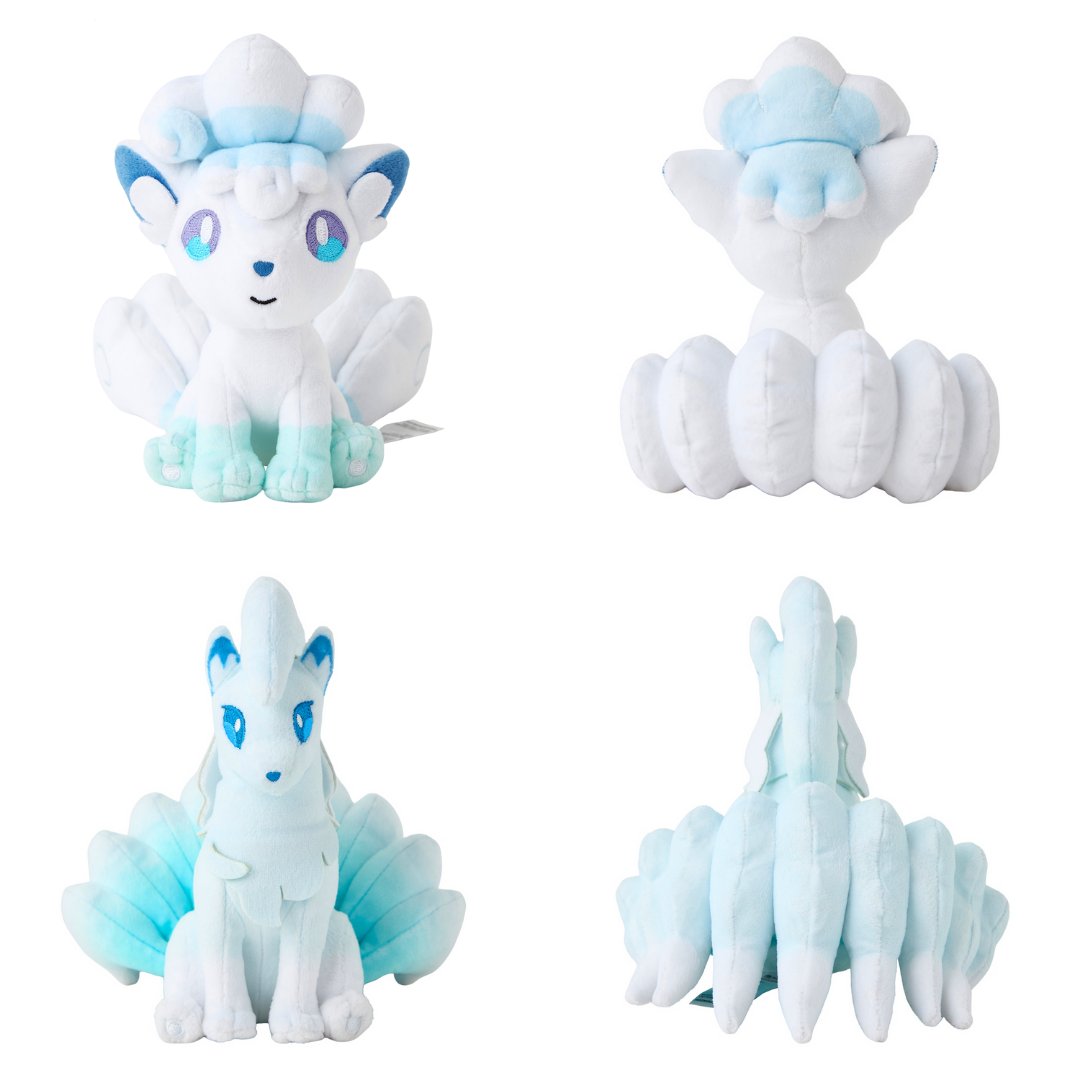 Pokémon Fit Gen 7 Plushies - Alolan Vulpix, Alolan Ninetales