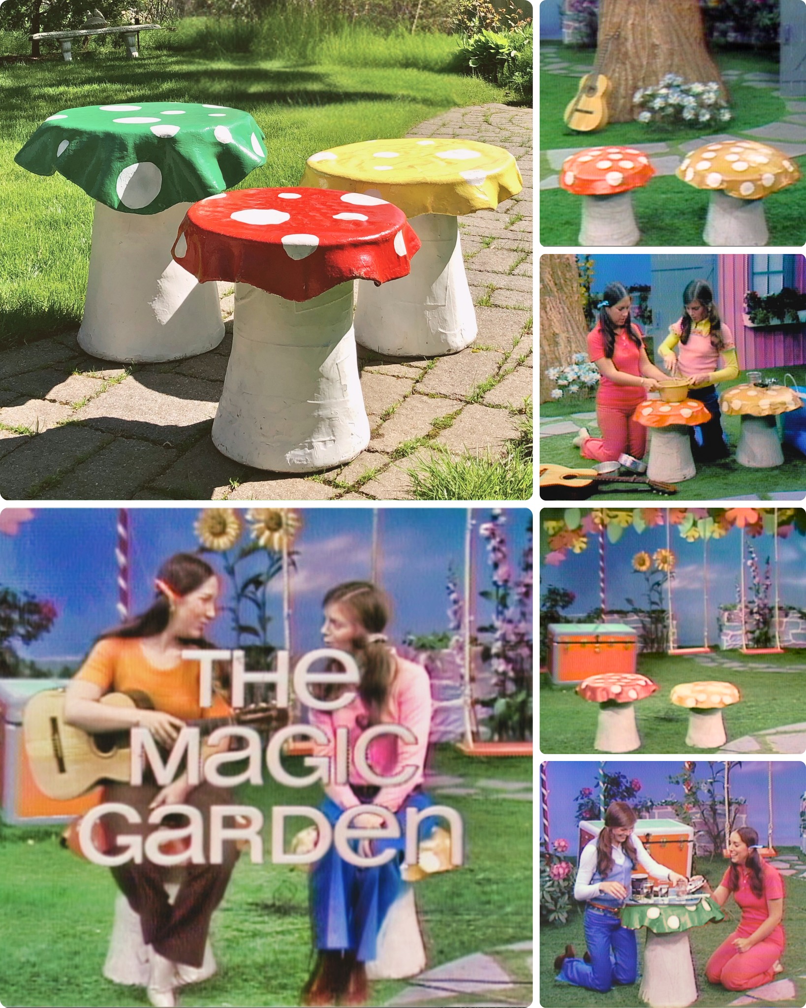 We still have The #MagicGarden set's original mushrooms! Proof we