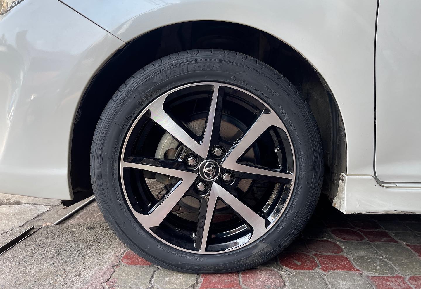 Custom Wheels - Toyota Axio fitted with 16” Alloywheels
