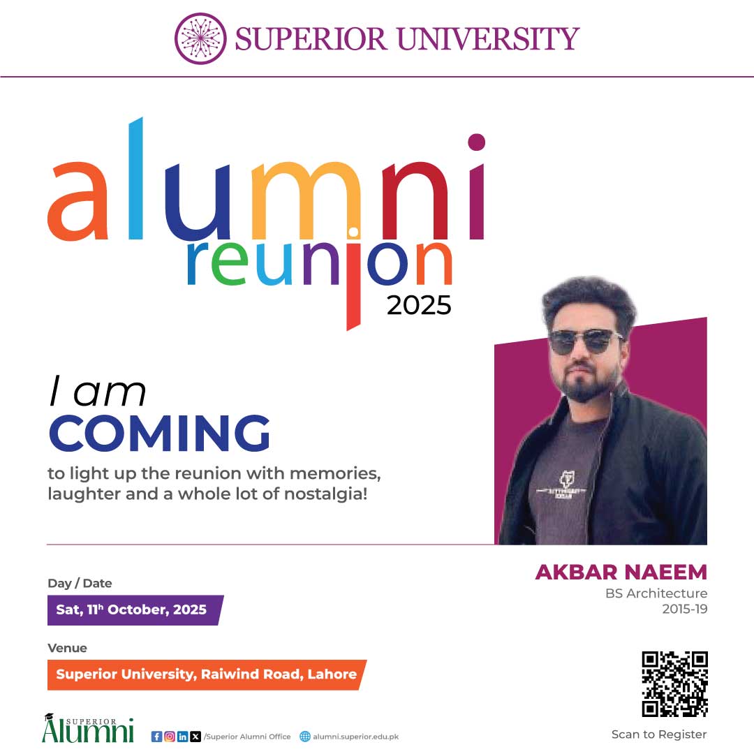 Superior - I am coming to light up the reunion with memories, laughter ...