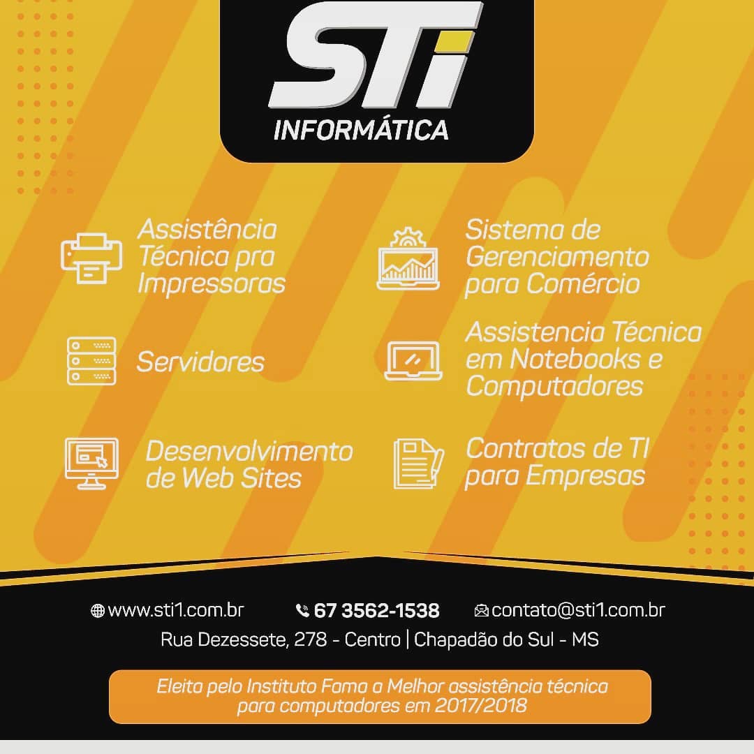 STi Informática - Serviço Técnico de Informática. | Chapadão do Sul MS