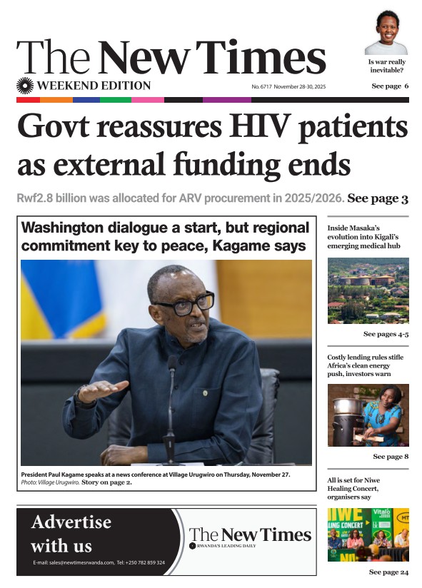 The New - The New Times ePaper Front Page of Friday, November 28, 2025 ...