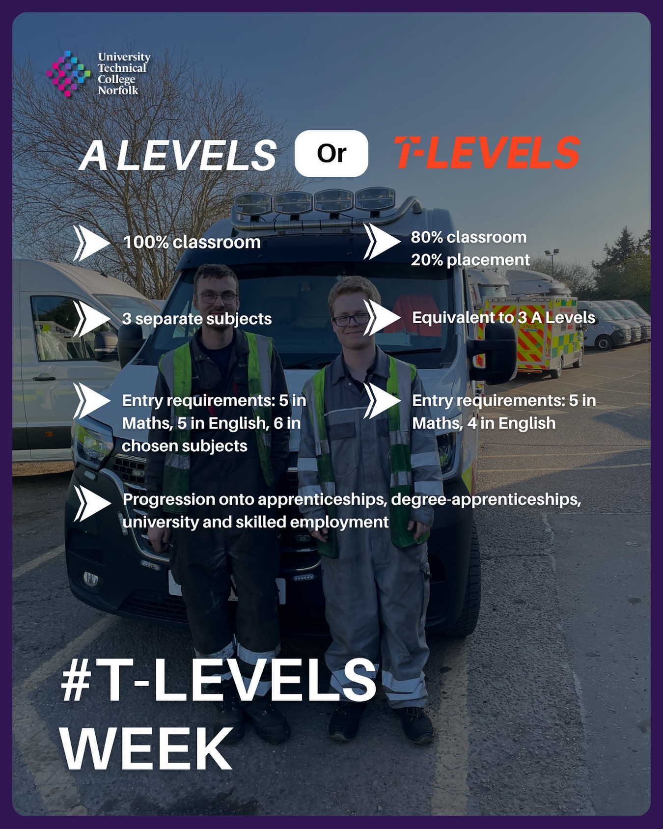 University - To celebrate #tlevelsweek we’re comparing T Levels and A ...