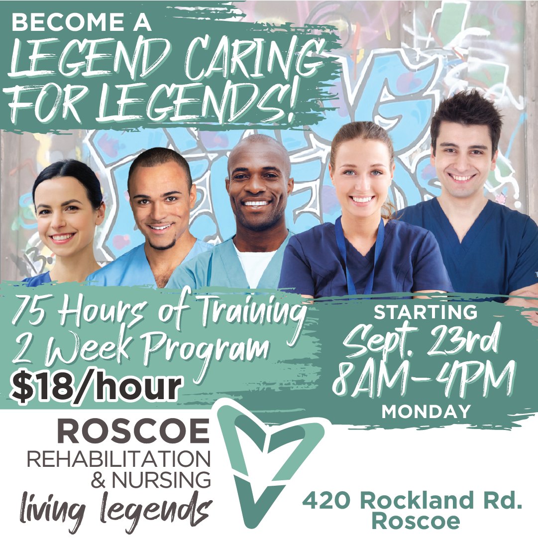 Roscoe - NEW START DATE FOR CLASSES! Register for Roscoe Rehabilitation ...