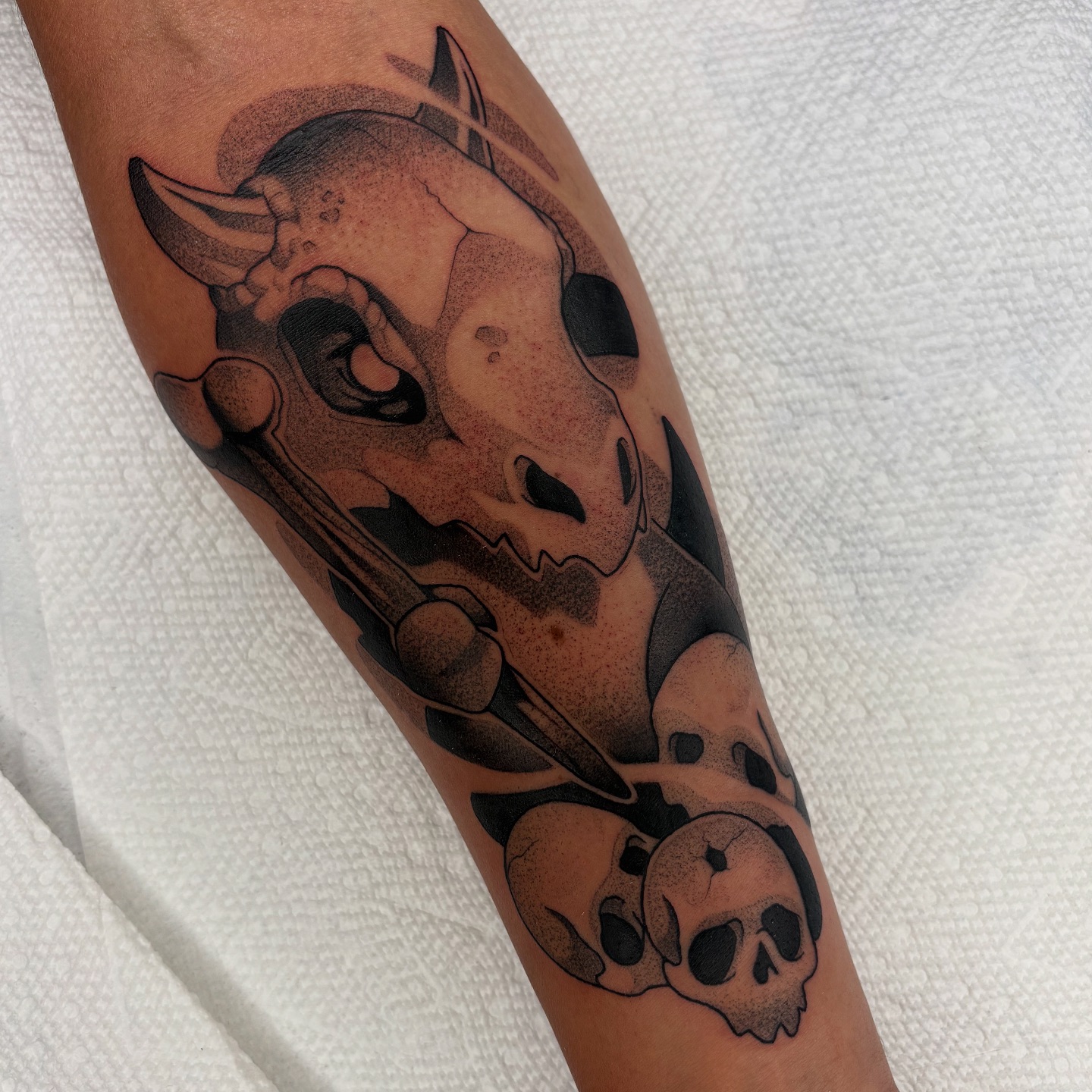 Sean - •Dark Cubone• • #pokemon #pokemontattoo #cubone #anime # ...