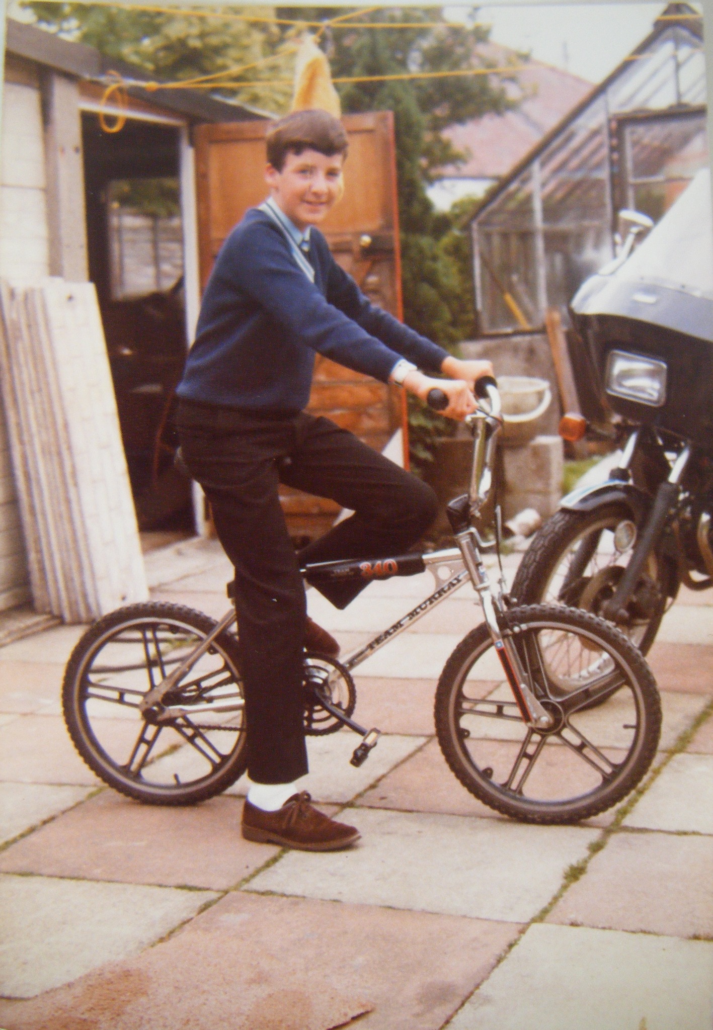 My first BMX  Team Murray with Lester mags and single bolt stem