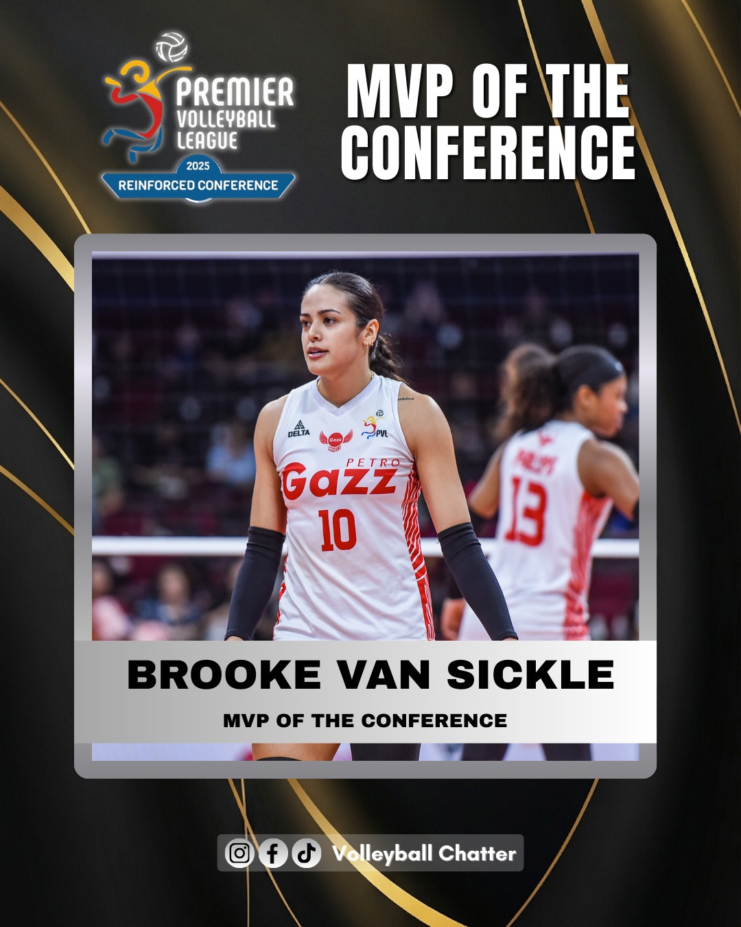 Volleyball - Brooke Van Sickle earns the PVL Reinforced Conference MVP ...