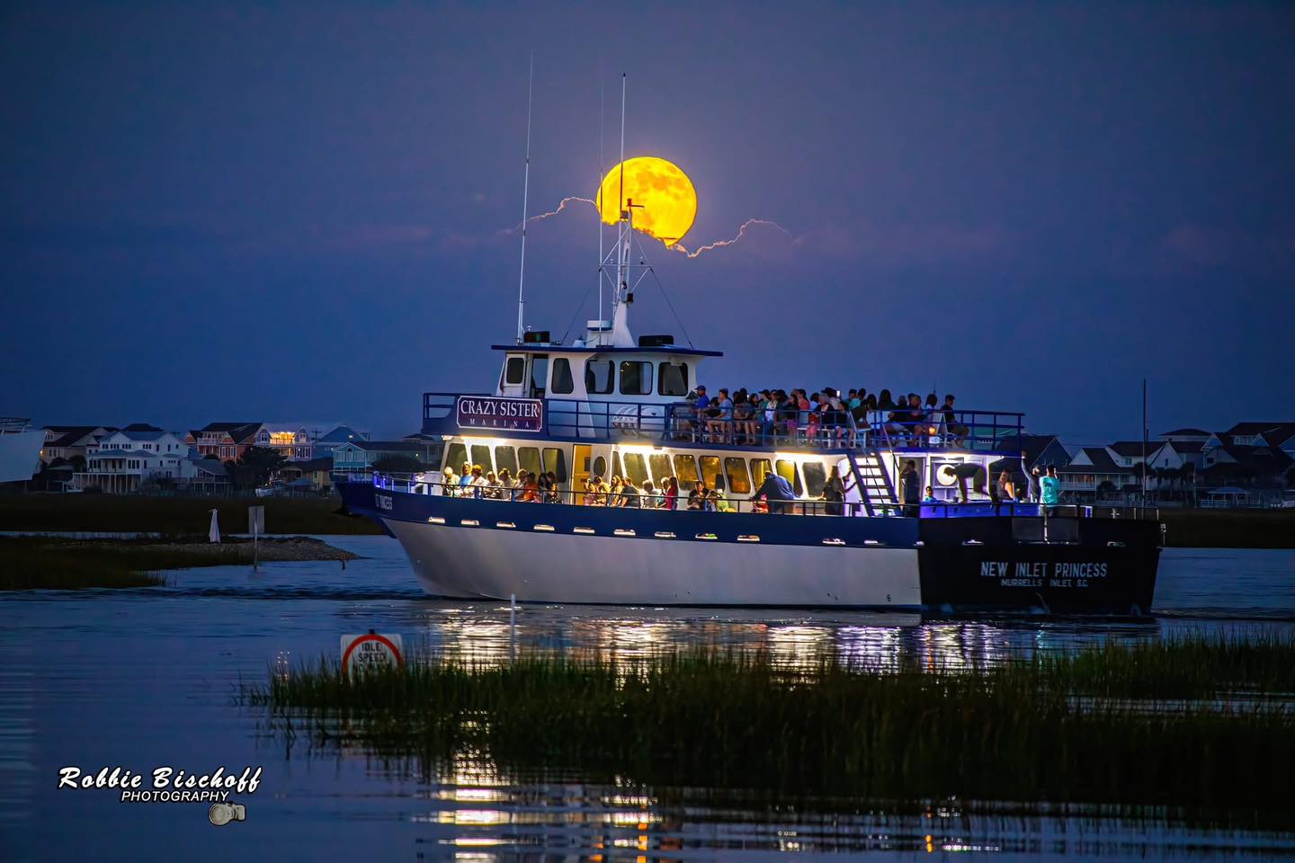 Ed - Tuesday’s full Harvest Supermoon rising over Murrells Inlet and ...