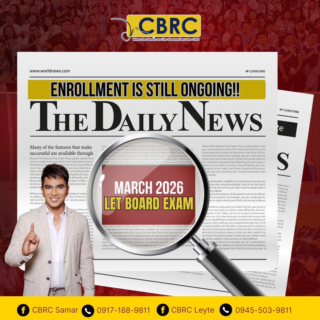 Cbrc Catarman - 𝗚𝗼𝗼𝗱 𝗻𝗲𝘄𝘀 𝗮𝗹𝗲𝗿𝘁! CBRC ENROLLMENT IS... | Facebook