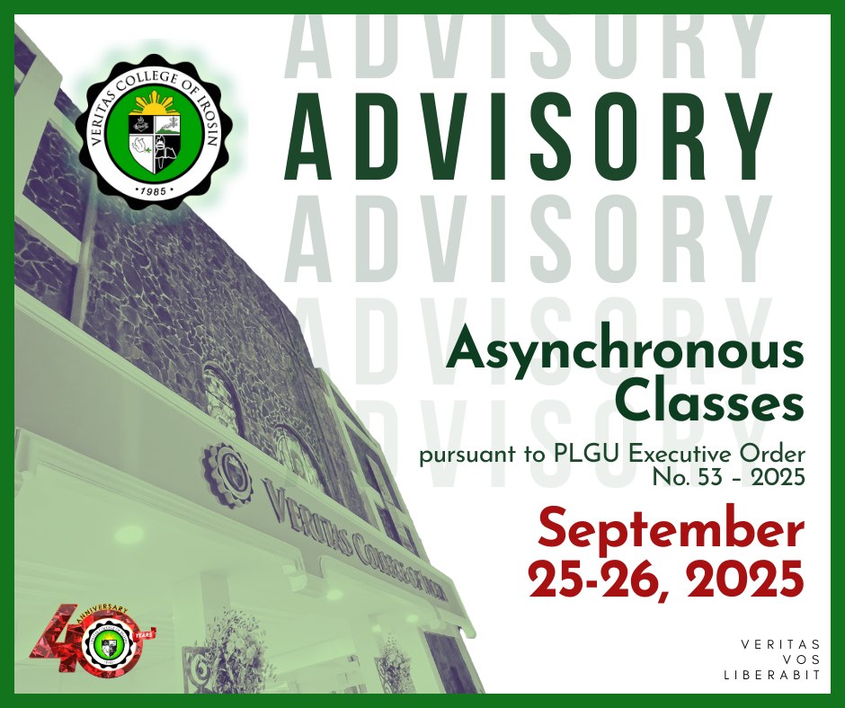 ADVISORY SHIFT TO ASYNCHRONOUS CLASSES FOR SEPTEMBER 25-26 Pursuant to ...