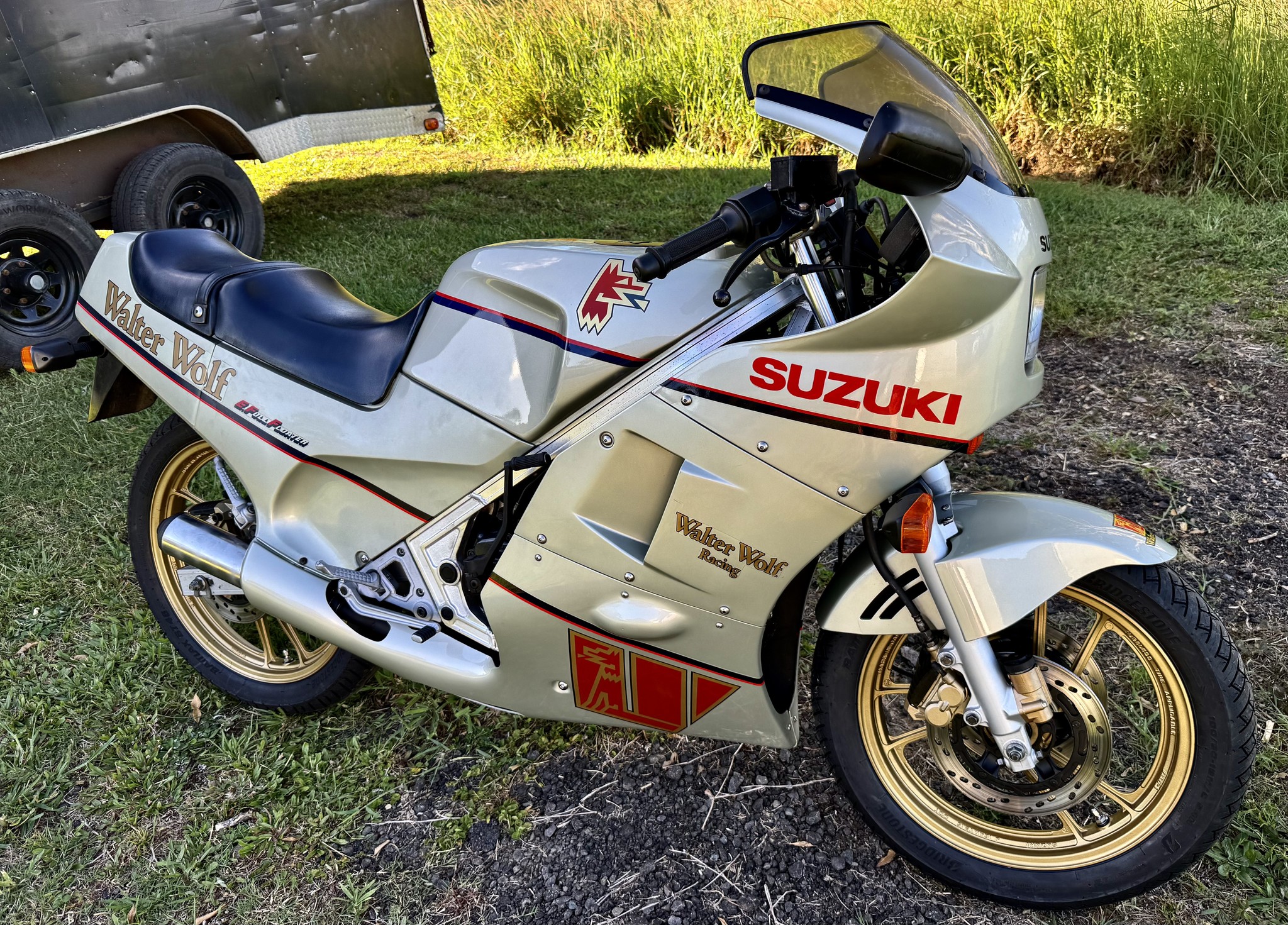 1988 Suzuki RG250 Gamma full fairing Walter Wolf edition with a