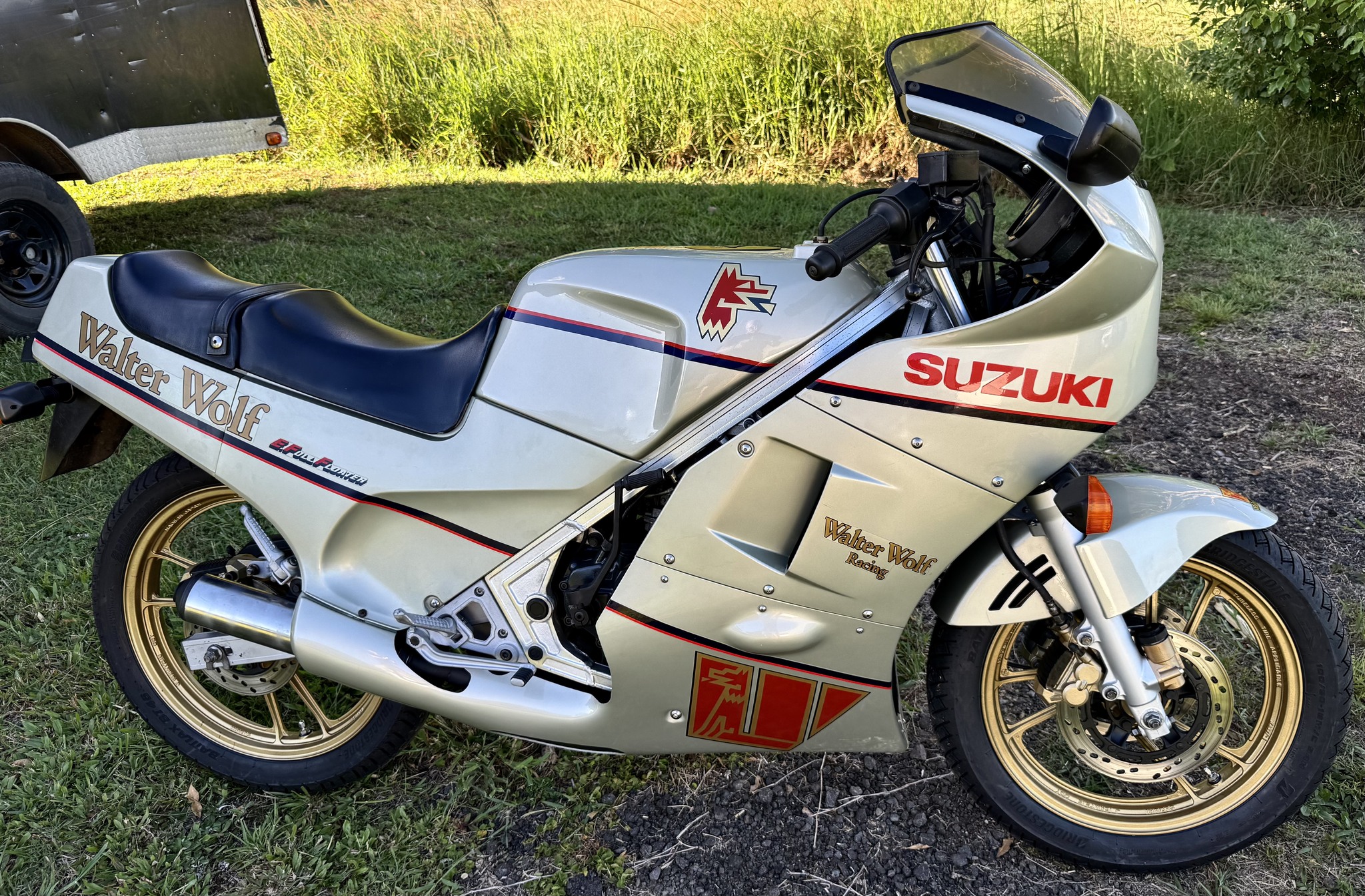 1988 Suzuki RG250 Gamma full fairing Walter Wolf edition with a