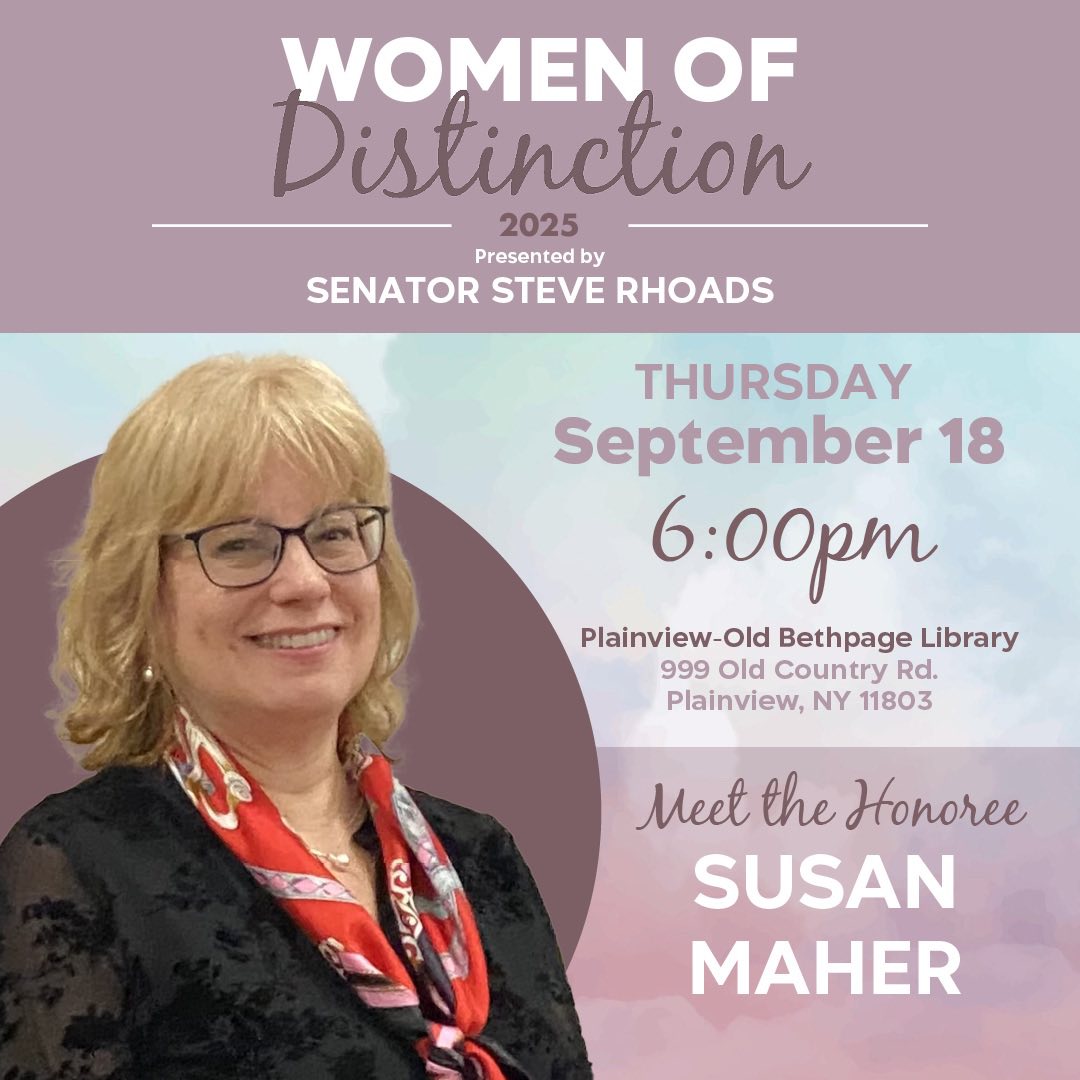⭐️ Women of Distinction Spotlights... - Senator Steve Rhoads | Facebook