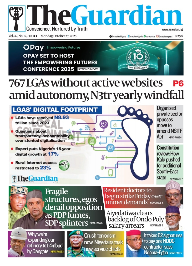 These are the headlines in today’s... - Guardian Nigeria | Facebook