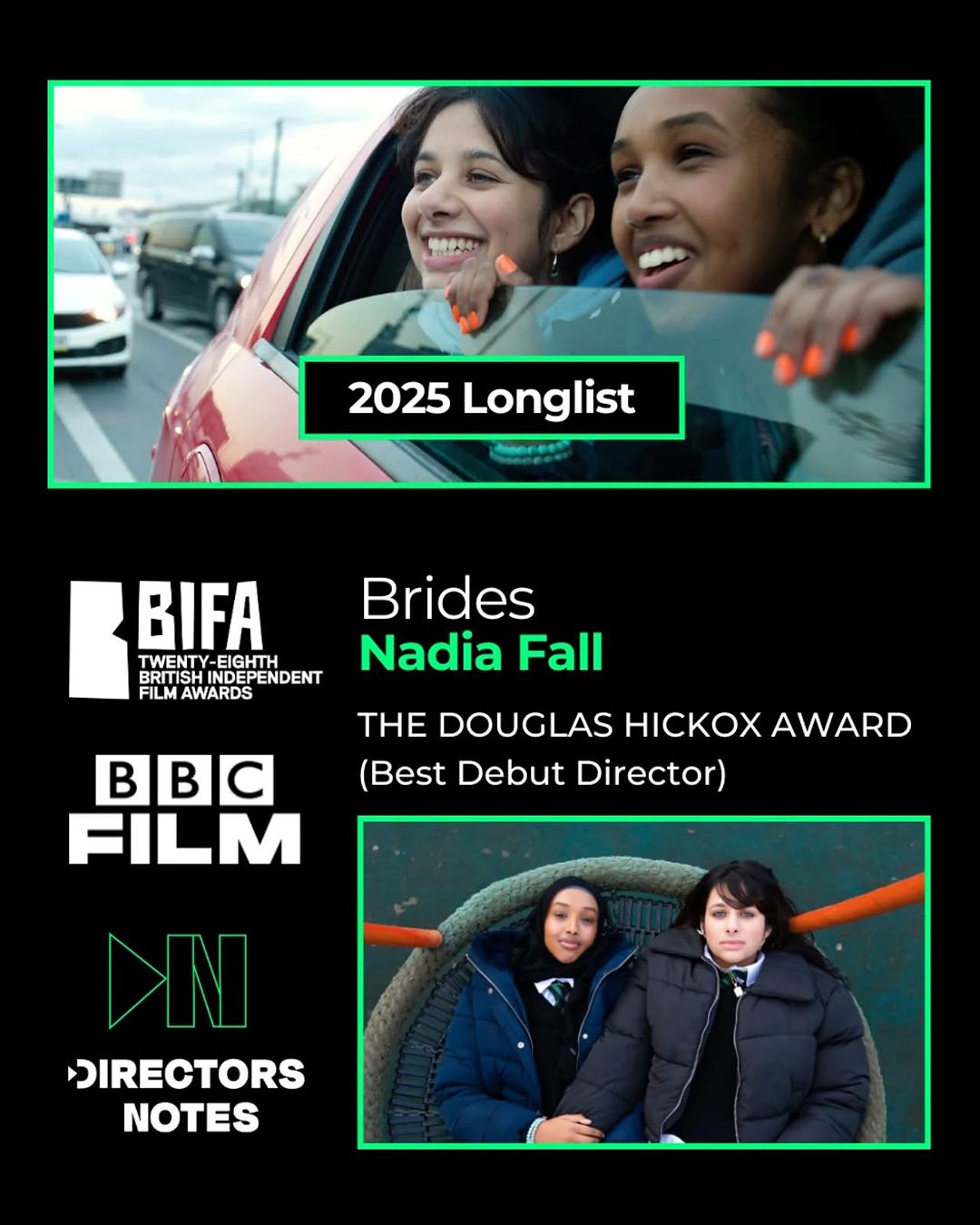 Finite - 🤩 BRIDES director Nadia Fall has been longlisted for the ...