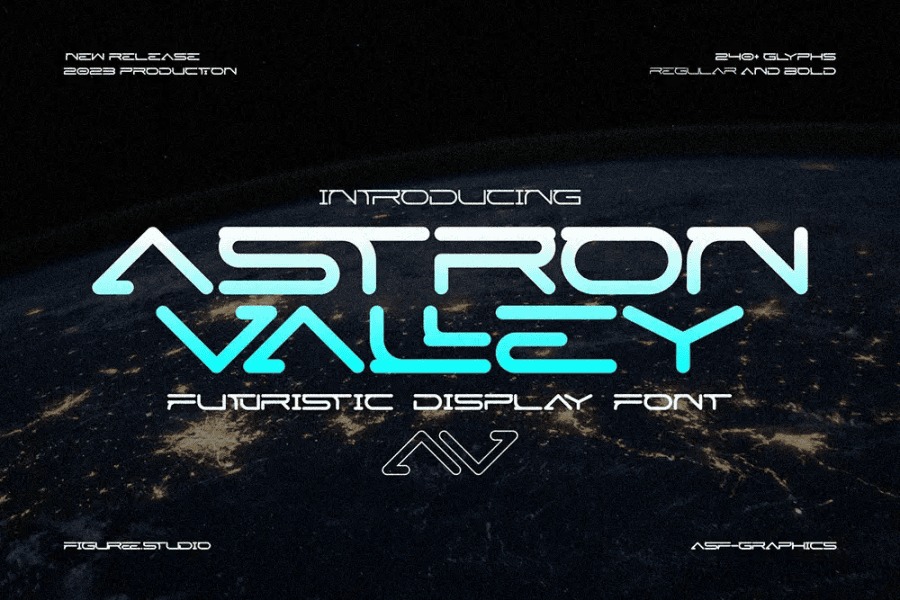1001 - New free font 'Astron Valley ' by Figuree Studio · Free for ...