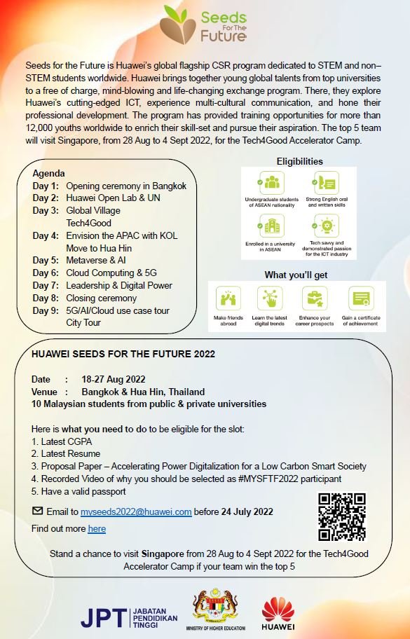 Huawei Malaysia Seeds for the Future