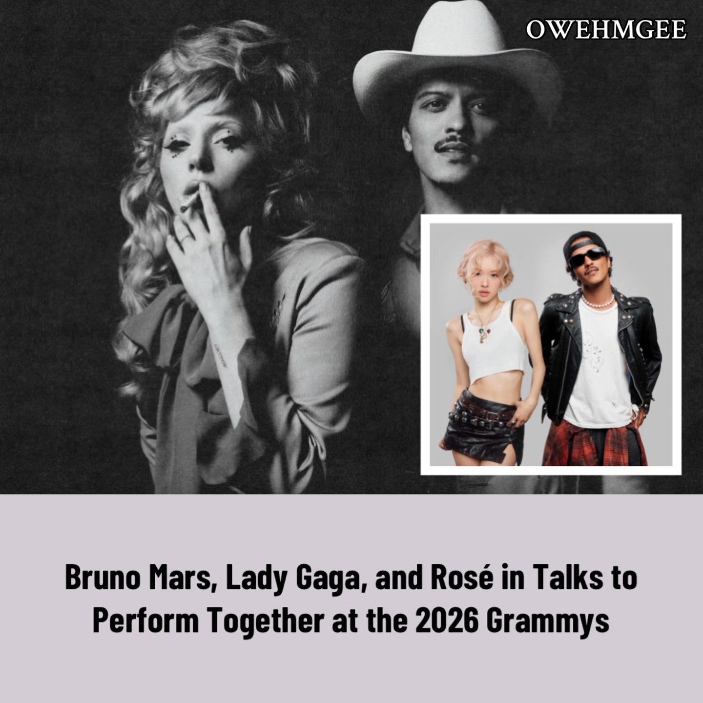 Bruno Mars, Lady Gaga & Rosé Reportedly in Talks With The