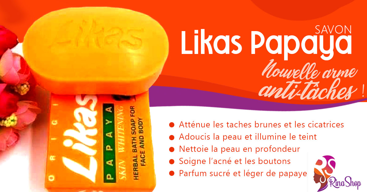 Savon LIKAS PAPAYA Contre Boutons, Tâches Et Cicatrices D’acné - Neuf Sous Emballage