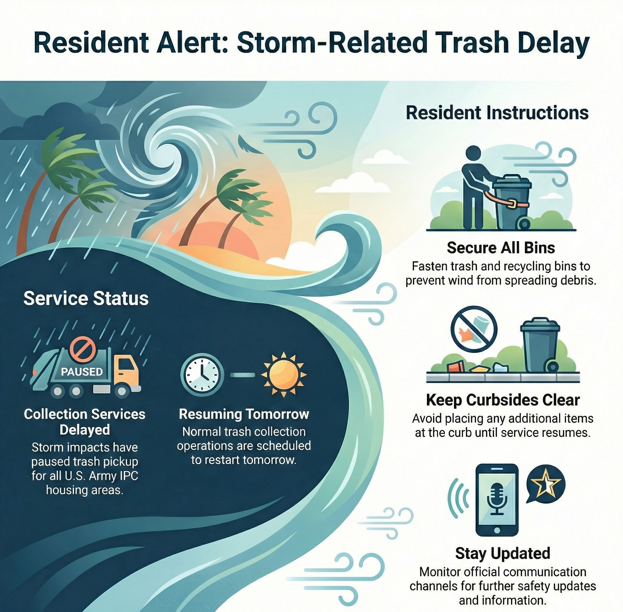 U.S. - DELAYED TRASH COLLECTION – U.S. ARMY GARRISON HAWAII IPC HOUSING ...