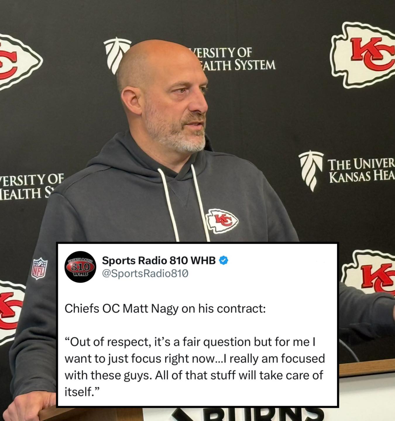 Kansas - Matt Nagy on his contract: Out of respect, it’s a fair ...
