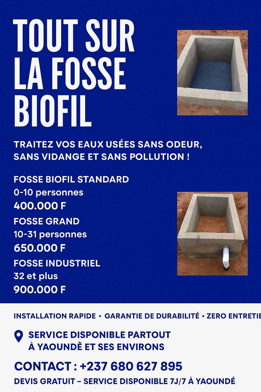 Installation Sanitaire et Réseau Hydraulique | Yaoundé