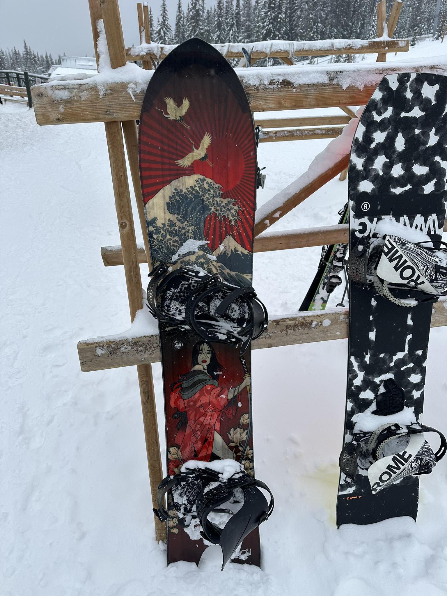 Riding Lib Tech's Retro Ripper at Marmot Basin resort