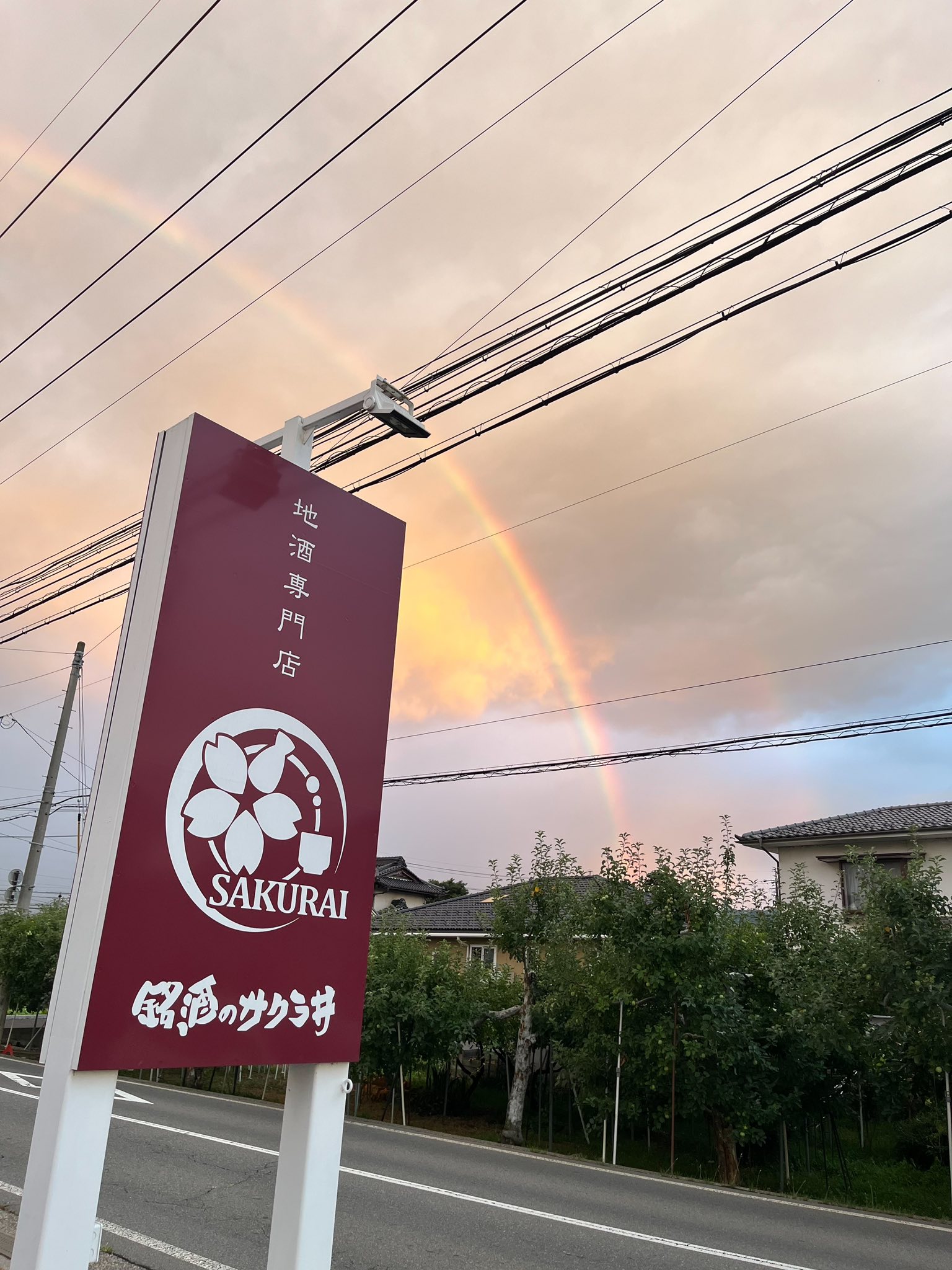今日は7月16日(なないろ)だそうで…昨日ですが、綺麗な虹?が出ました 