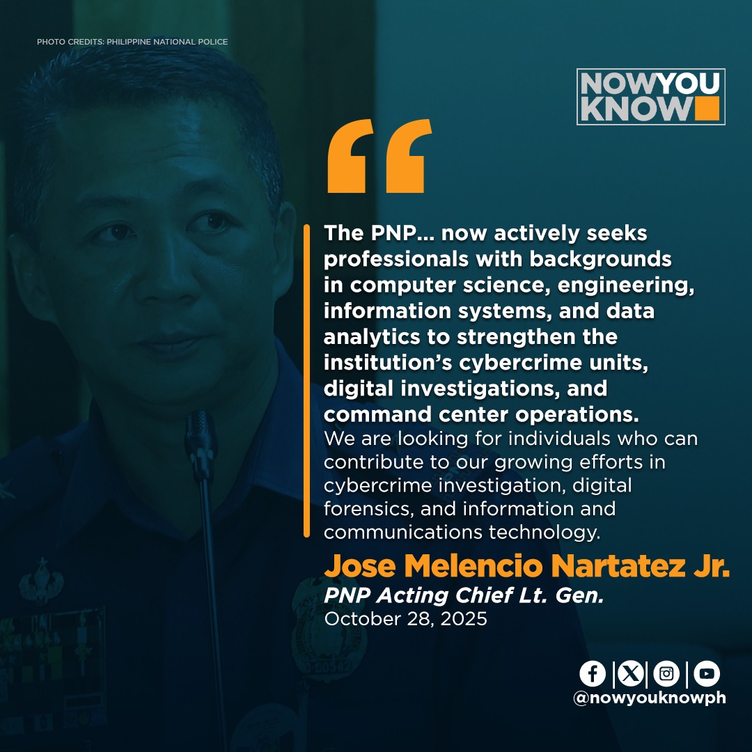 Now You Know - The Philippine National Police (PNP) is... | Facebook