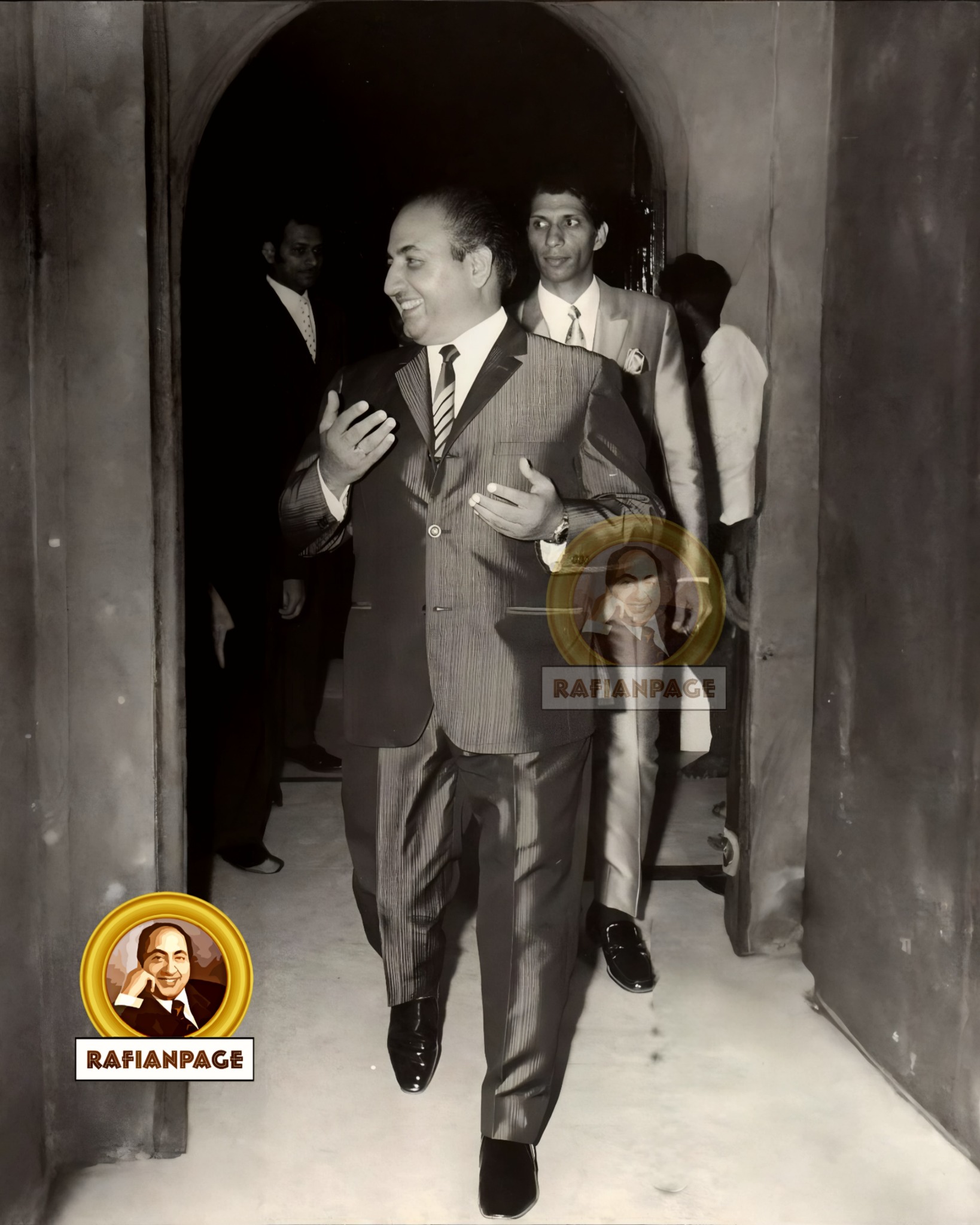 Rafianpage - In this timeless frame, Mohammed Rafi Sahab walks with a ...