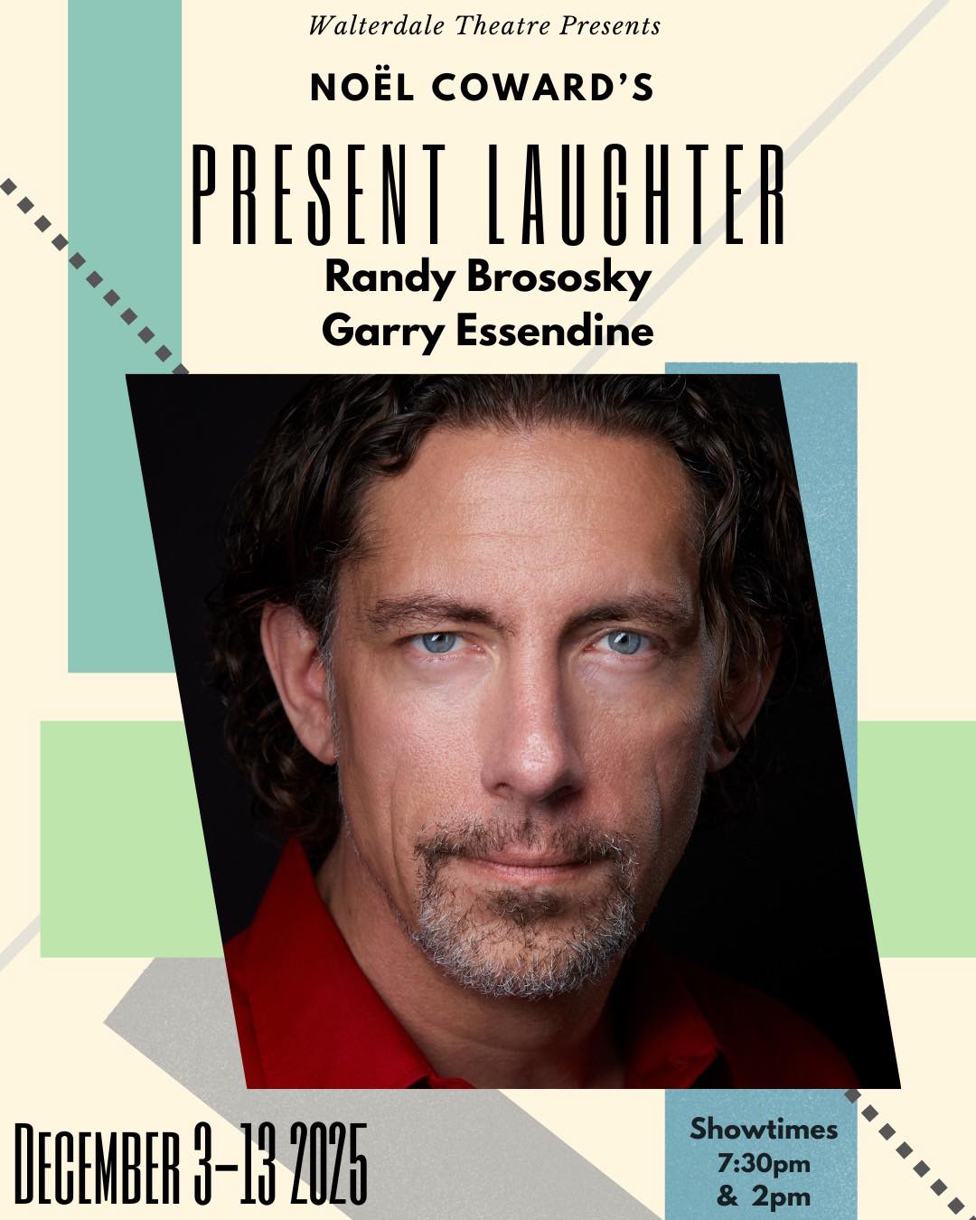 Walterdale - Meet the Cast of PRESENT LAUGHTER! Randy Brososky is Garry ...