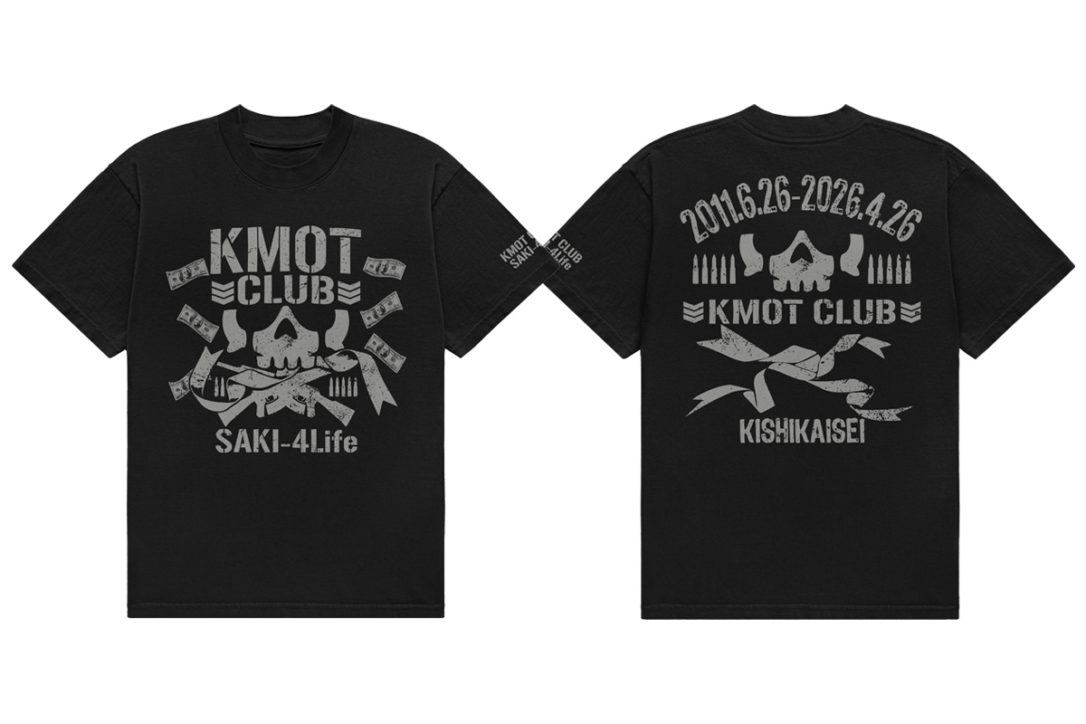 🔥 KMOT CLUB T-Shirt Vol.2 🔥 Saki Kashima “SAKI 4 Life” T-Shirt