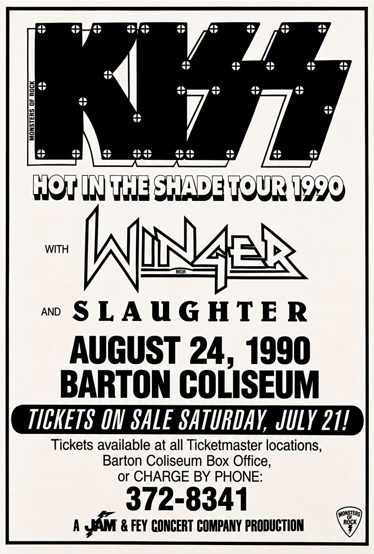Hot in the Shade tour at Montreal Forum in 1990