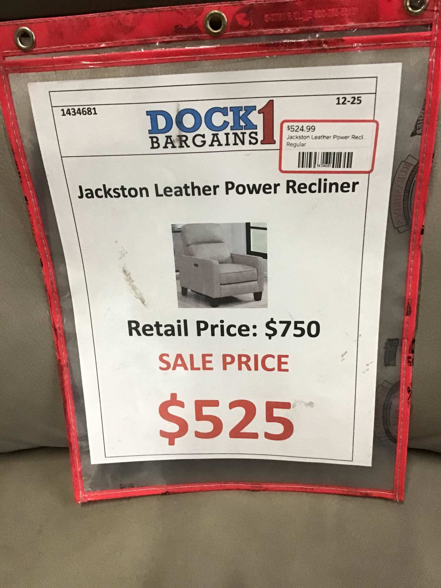Jackston Leather Power Recliner Chair - Living Room Chairs - Hopkins ...