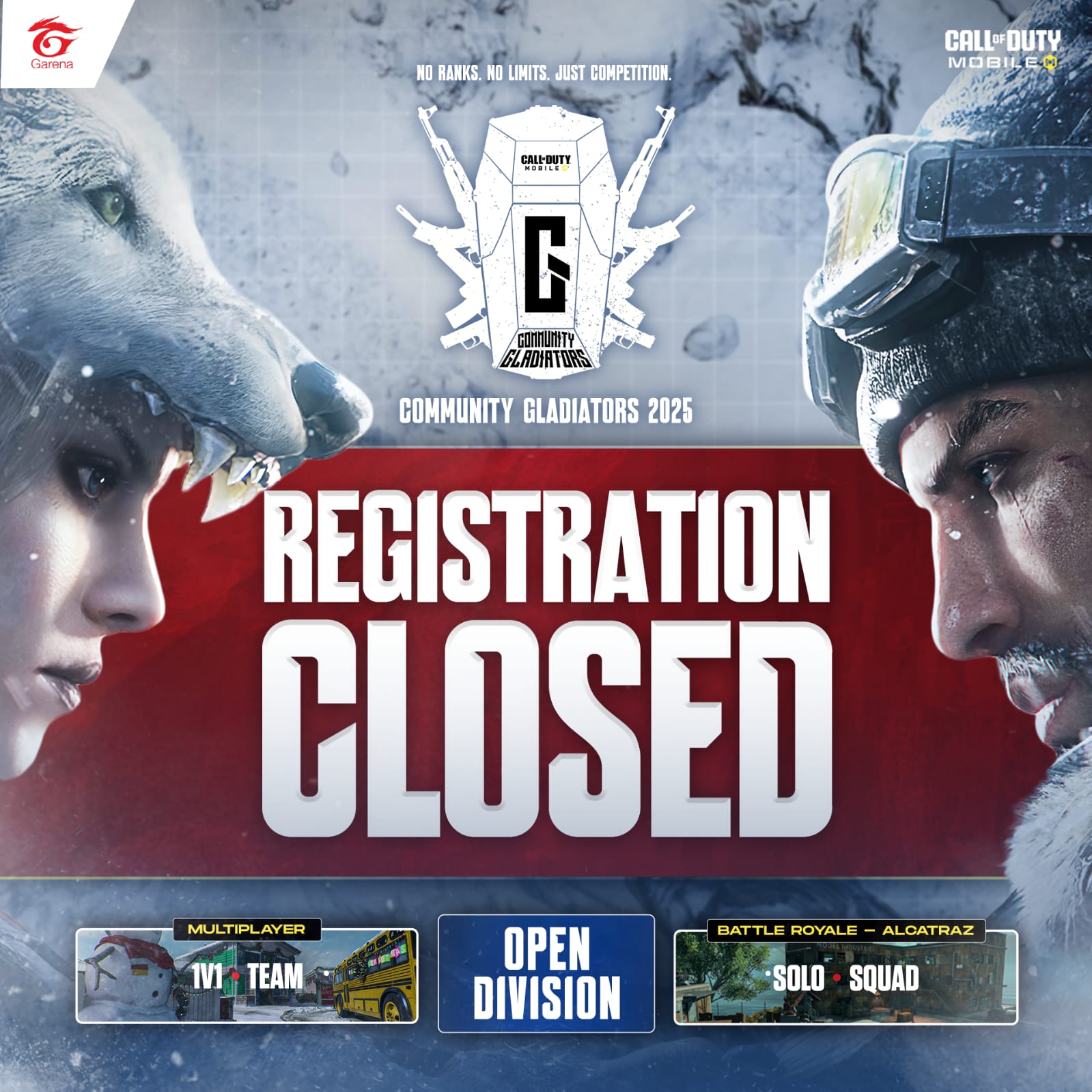 Garena - 🔒 REGISTRATION IS NOW CLOSED: Community Gladiators 2025! 🔒 The ...