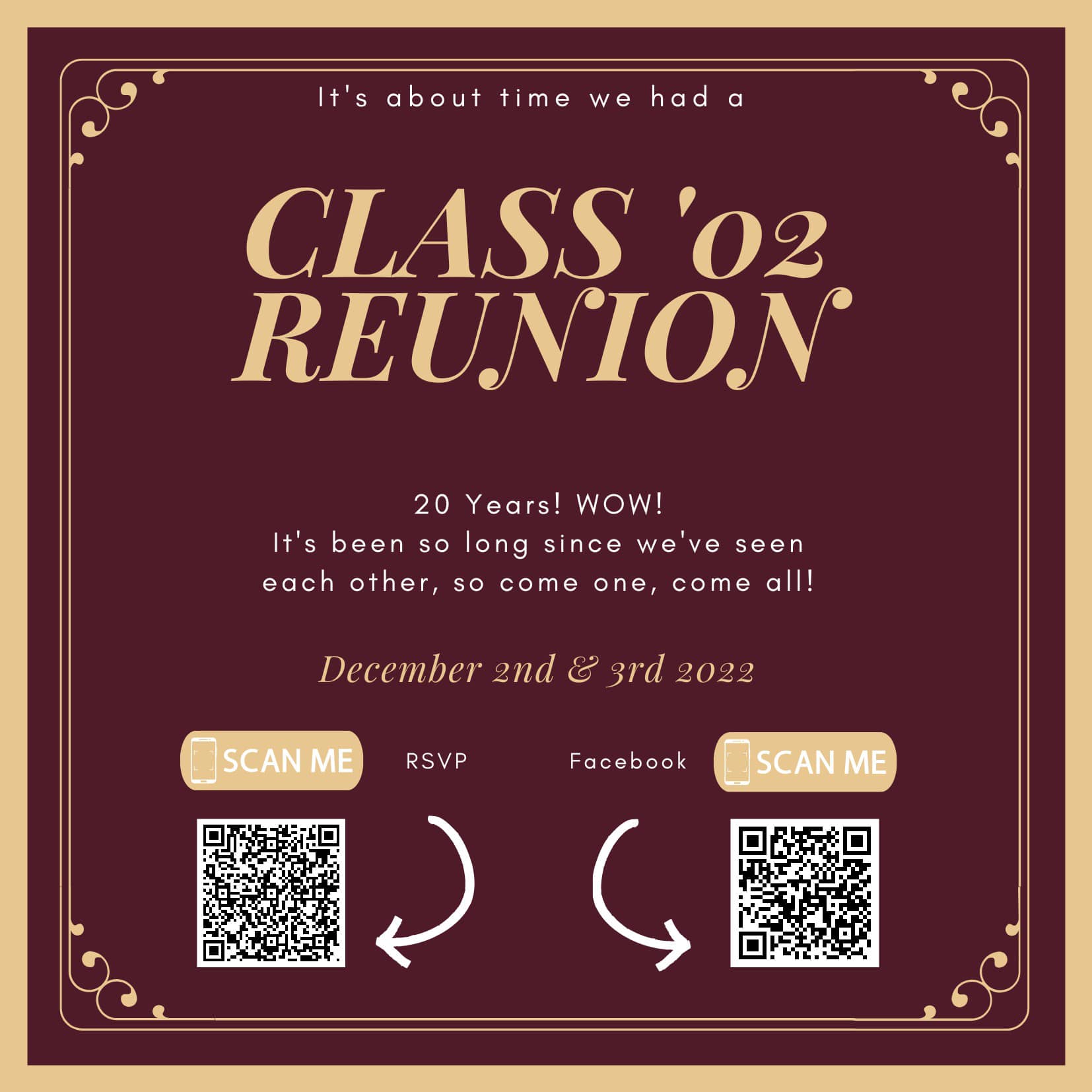 Hello Classmates! Scan the QR... - Tara High Class of 2002 | Facebook
