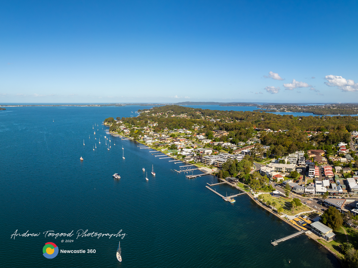 Newcastle 360 - 360 Photo of Beautiful Lake Macquarie looking from ...