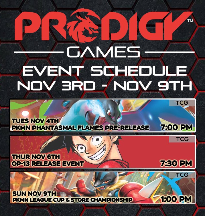 Prodigy Games - Here is our line up of events this coming... | Facebook