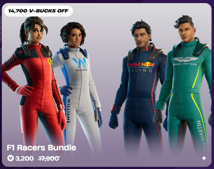 Fortnite Hub - The Formula 1 Racers bundle is now in-game!... | Facebook