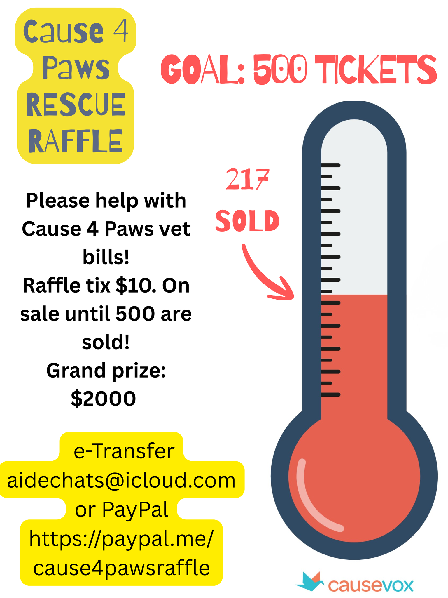 Cause - 🎉 IT'S LIVE! As of 10am March 26, our 2026 Raffle is officially ...