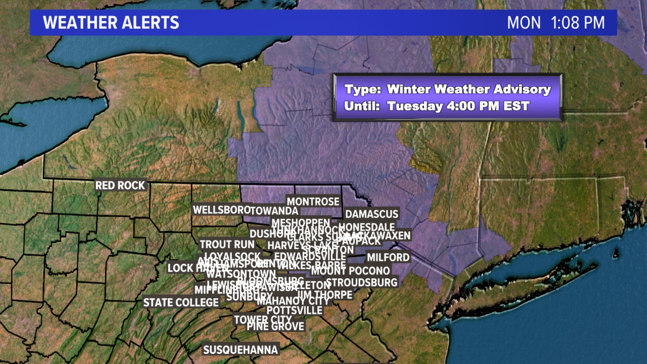WNEP - Winter Weather Advisory has been issued by the National Weather ...