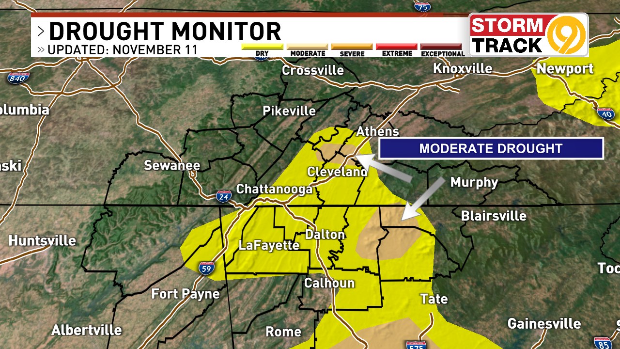 Meteorologist - Weekly Drought Monitor Update (11/13) A large portion ...