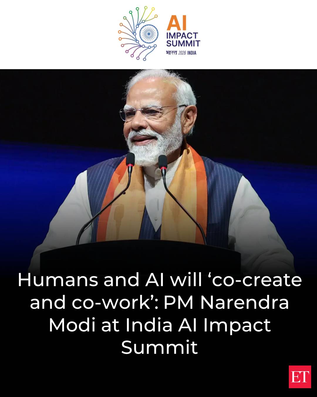 The Economic - 🤝🤖 “Co-create and co-work,” PM Modi says on humans and ...